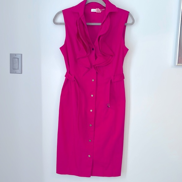 Calvin Klein Dresses & Skirts - Calvin Klein ruffled sleeveless dress, size 6